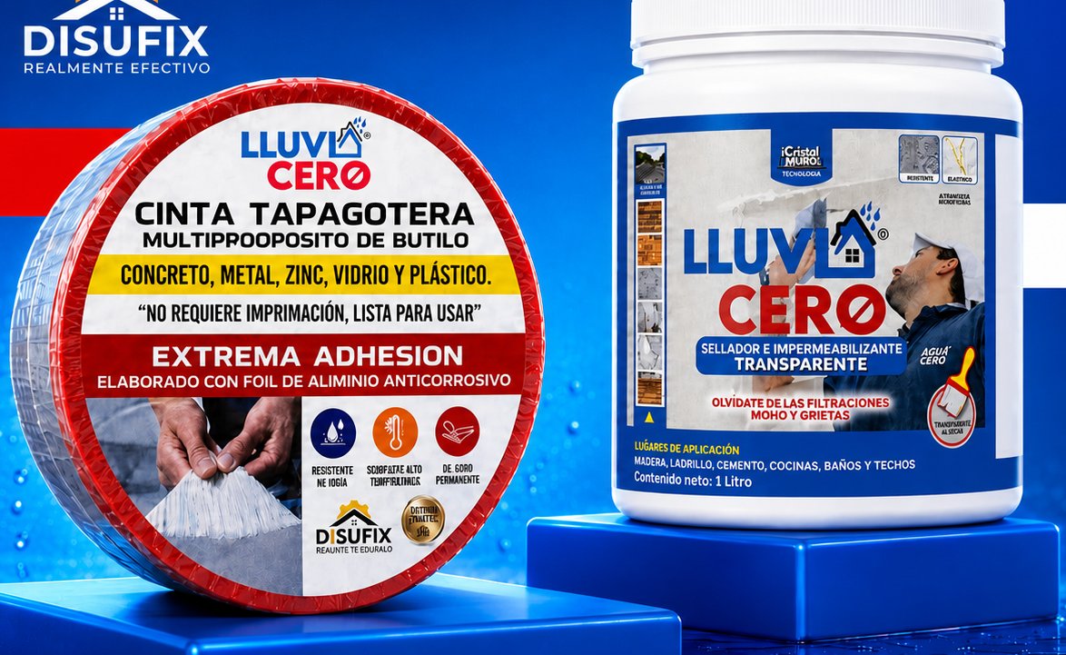 Cinta tapagotera y sellador Lluvia Cero